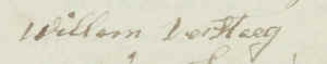 Handtekening Willem Versteeg als commissaris van Huwelijkse zaken  rond 1800.jpg (16249 bytes)