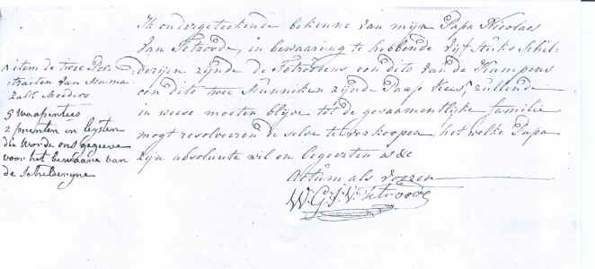 Verklaring Willhelmus Gijsbertus Joannes 1782.jpg (165813 bytes)